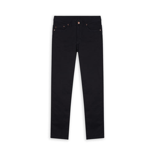 Men's straight fitted jeans Black - Atelier Tuffery