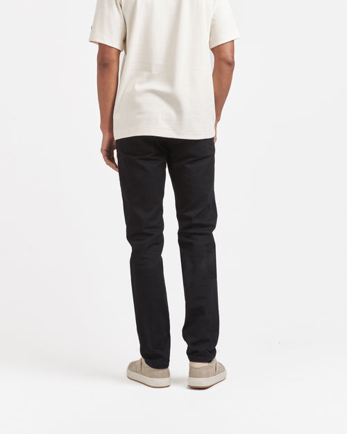 Jean homme droit ajusté Noir - Alphonse - Atelier Tuffery