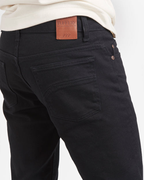 Jean homme droit ajusté Noir - Alphonse - Atelier Tuffery