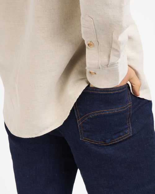 Jean homme droit taille haute Brut Flex - Célestin - Atelier Tuffery