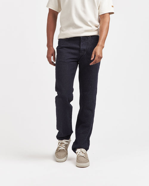 ジェンダーレス ハイウエスト ワイドストレート ジーンズ- Désiré - Atelier Tuffery