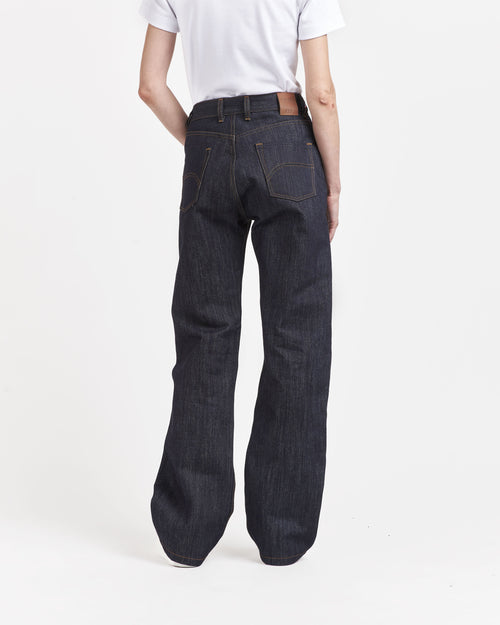 Jean femme large taille haute Selvedge - Désiré - Atelier Tuffery