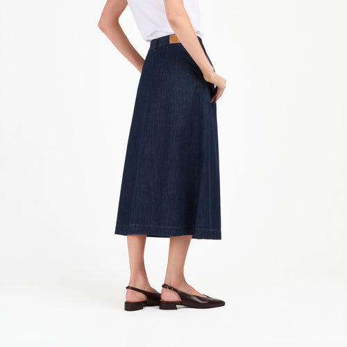 Jupe Midi en jean Stonewashed - Louise - Atelier Tuffery