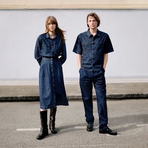 Pantalon homme plissé ajusté brut - Achille - Atelier Tuffery