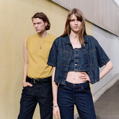 Jean homme baggy Noir Délavé - Gaspard - Atelier Tuffery