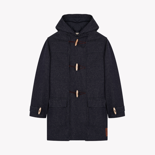 Manteau femme en jean Laine Française - Aigoual - Atelier Tuffery