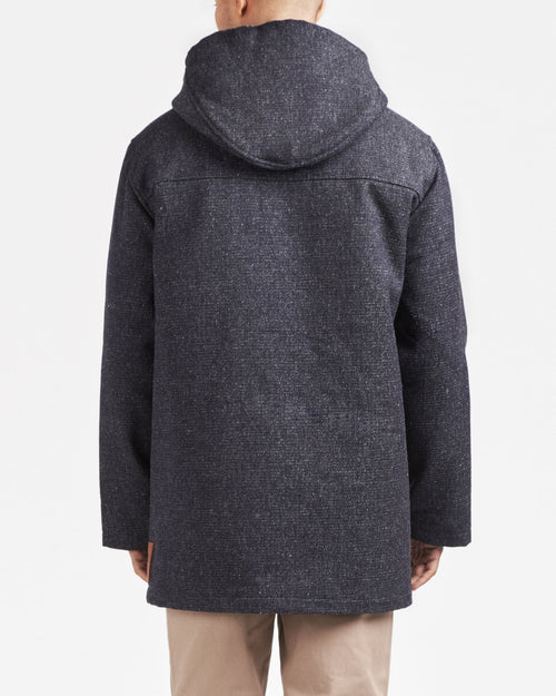 Manteau homme en jean Laine Française - Aigoual - Atelier Tuffery