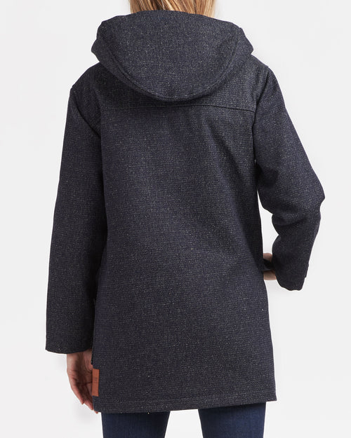 Manteau femme en jean Laine Française - Aigoual - Atelier Tuffery