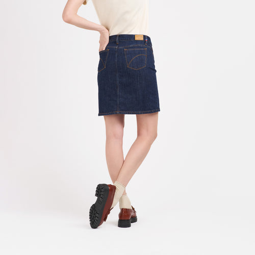 Brut denim mini skirt - Fanny - Atelier Tuffery