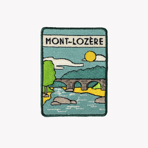 Embroidered patch: On the Stevenson Trail – Mont Lozère - Atelier Tuffery