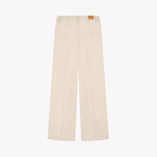 Pantalon femme large taille haute – Chanvre Naturel - Gabi - Atelier Tuffery
