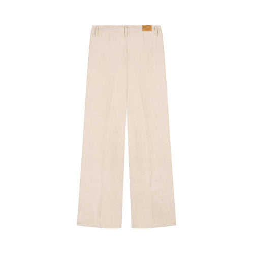 Pantalon femme droit taille haute – Chanvre Naturel - Gabi - Atelier Tuffery