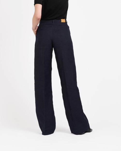 Pantalon femme droit taille haute – 100% Lin - Gabi - Atelier Tuffery