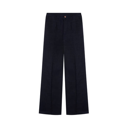 Women's high-waisted straight pants 100% Linen - Gabi - Atelier Tuffery