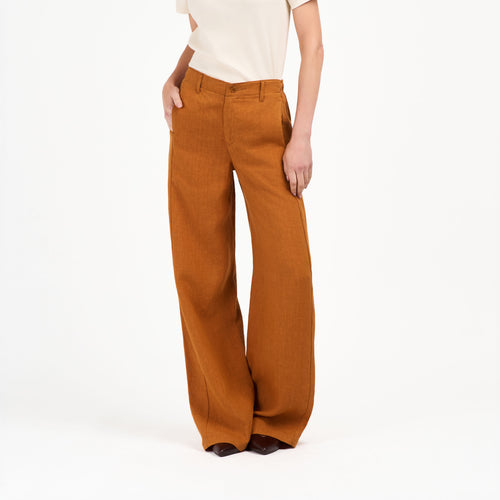 Pantalon Femme large Rouille - Élise - Atelier Tuffery
