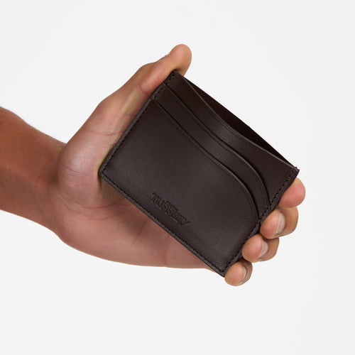 レザー カードホルダー - ショコラ  - Atelier Tuffery