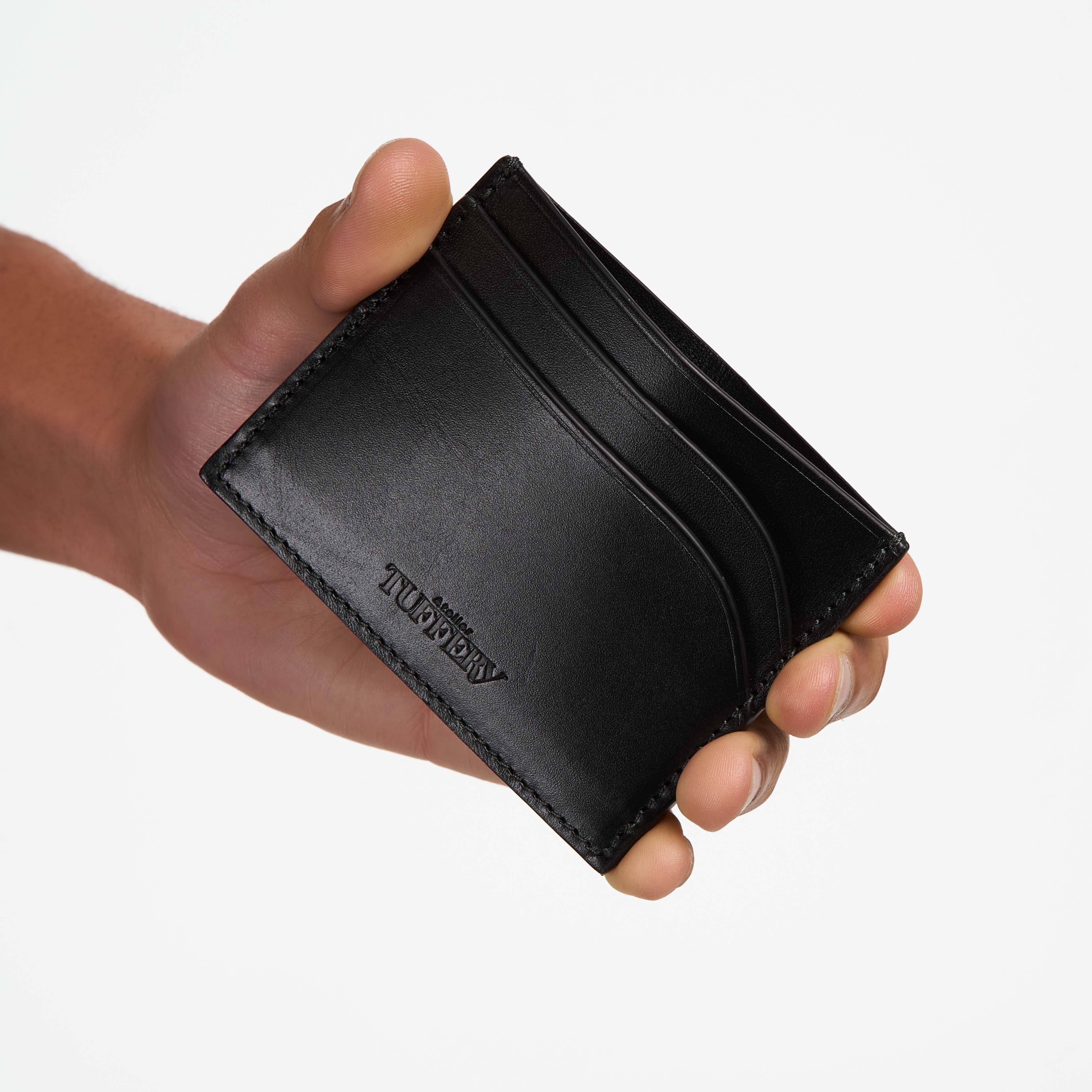 Porte-cartes cuir Noir – Atelier Tuffery