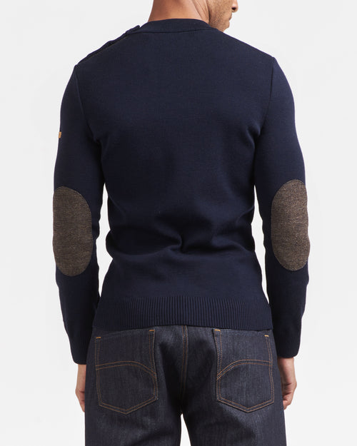 Pull homme laine française Marine – SAINT JAMES x Atelier TUFFERY - Patrimoine - Atelier Tuffery