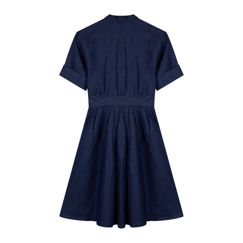 French Linen Denim Dress - Atelier Tuffery