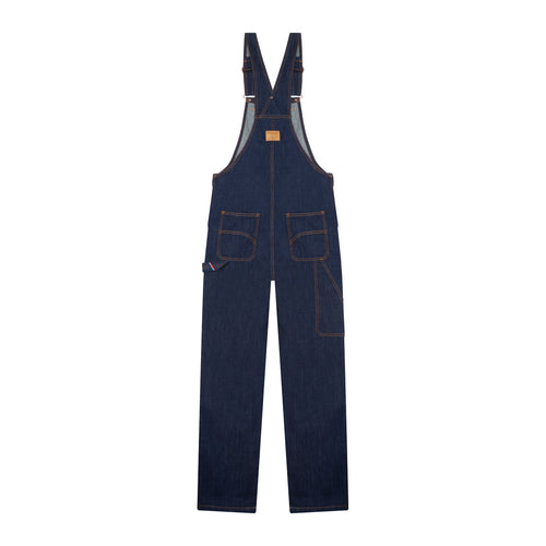 Natural indigo organic denim unisex dungarees - Atelier Tuffery