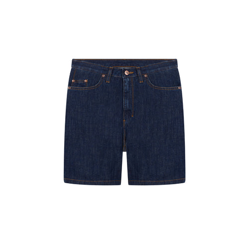 Women's high-waisted denim shorts Brut - Aimé - Atelier Tuffery