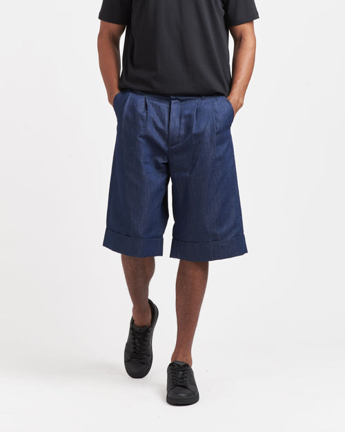 Short unisexe en jean Lin Français - Antoni - Atelier Tuffery