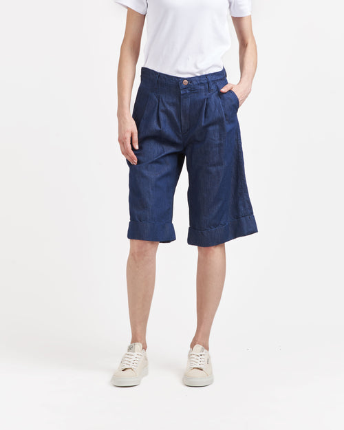 French Lin unisex denim shorts - Atelier Tuffery