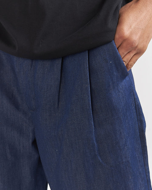 Short unisexe en jean Lin Français - Antoni - Atelier Tuffery