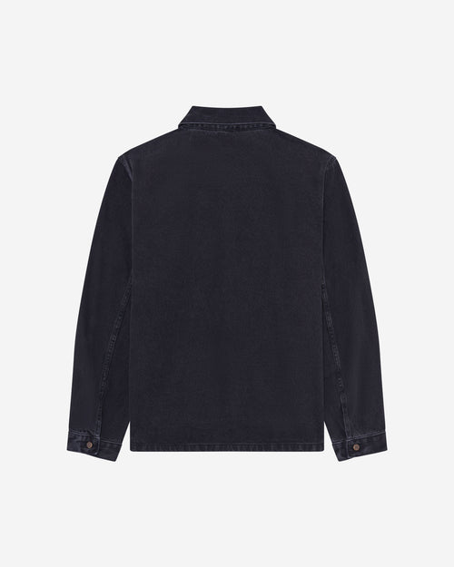 Surchemise Homme droite noir délavé - Sauveterre - Atelier Tuffery