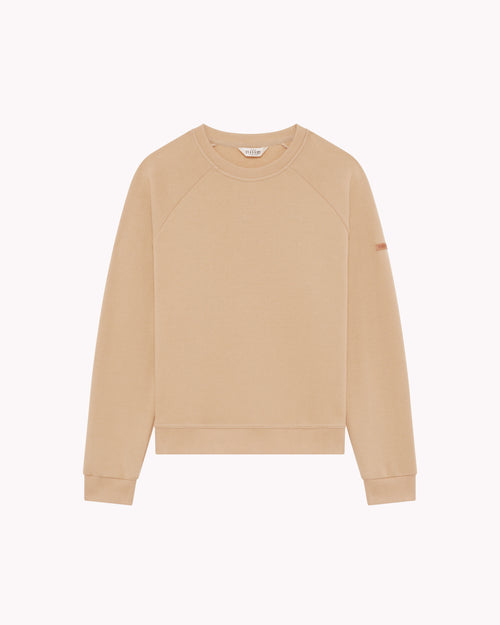 Sweat Femme col rond café - Atelier Tuffery