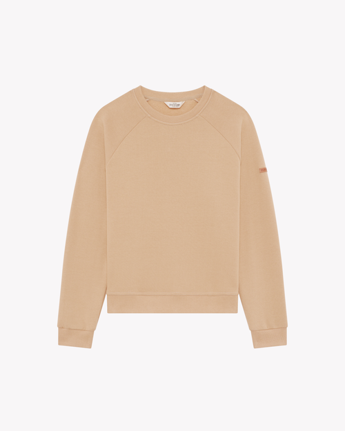 Sweat Femme col rond café - Atelier Tuffery