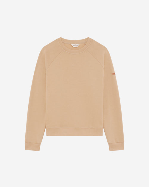 Sweat Femme col rond café - Atelier Tuffery