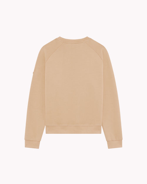 Sweat Femme col rond café - Atelier Tuffery