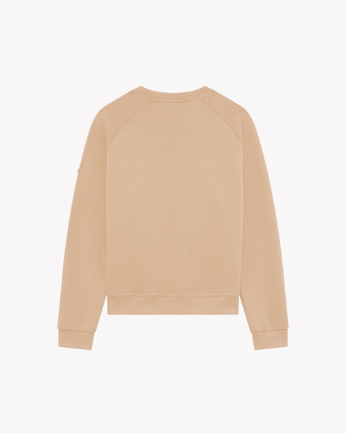 Sweat Femme col rond café - Atelier Tuffery