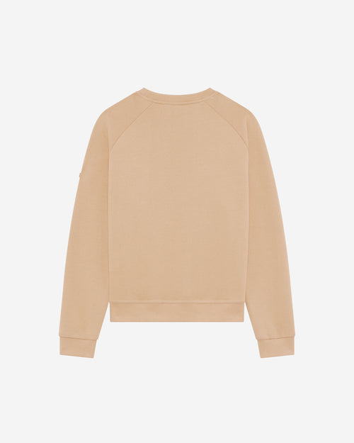 Sweat Femme col rond café - Atelier Tuffery