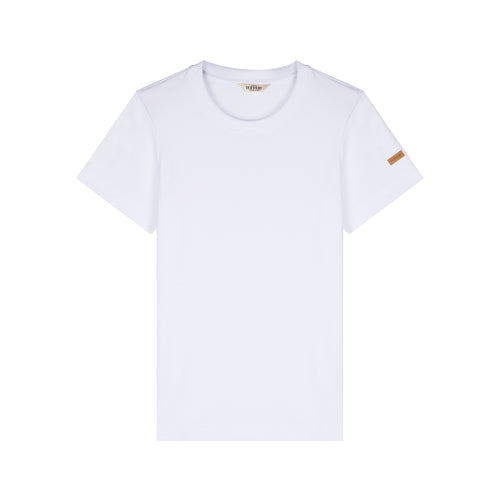 Women's white 100% organic cotton T-shirt - Atelier Tuffery