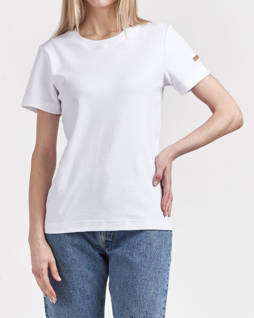 Women's white 100% organic cotton T-shirt - Atelier Tuffery
