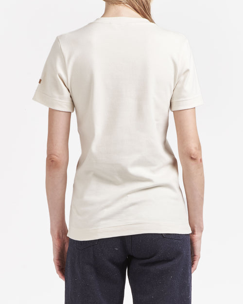 Women's ecru 100% organic cotton T-shirt - Atelier Tuffery