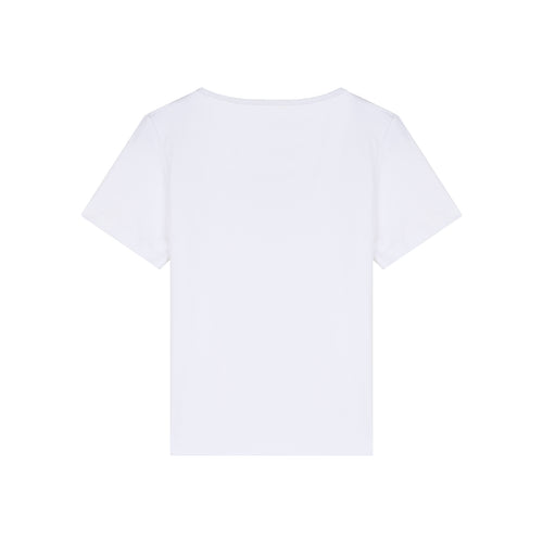 T-shirt femme col rond Blanc 100% coton bio - Atelier Tuffery