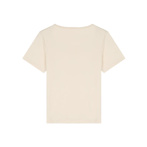 T-shirt femme col rond Écru - Atelier Tuffery