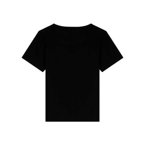 T-shirt femme col rond Noir - Atelier Tuffery