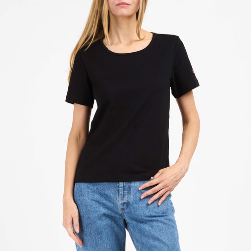 T-shirt femme col rond Noir - Atelier Tuffery