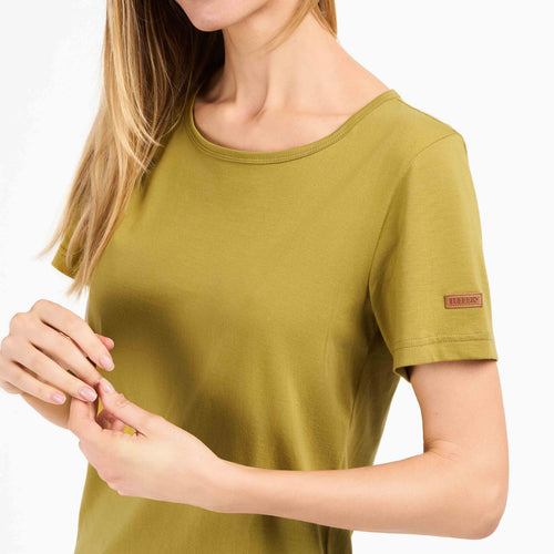 T-shirt femme col rond Olive - Atelier Tuffery