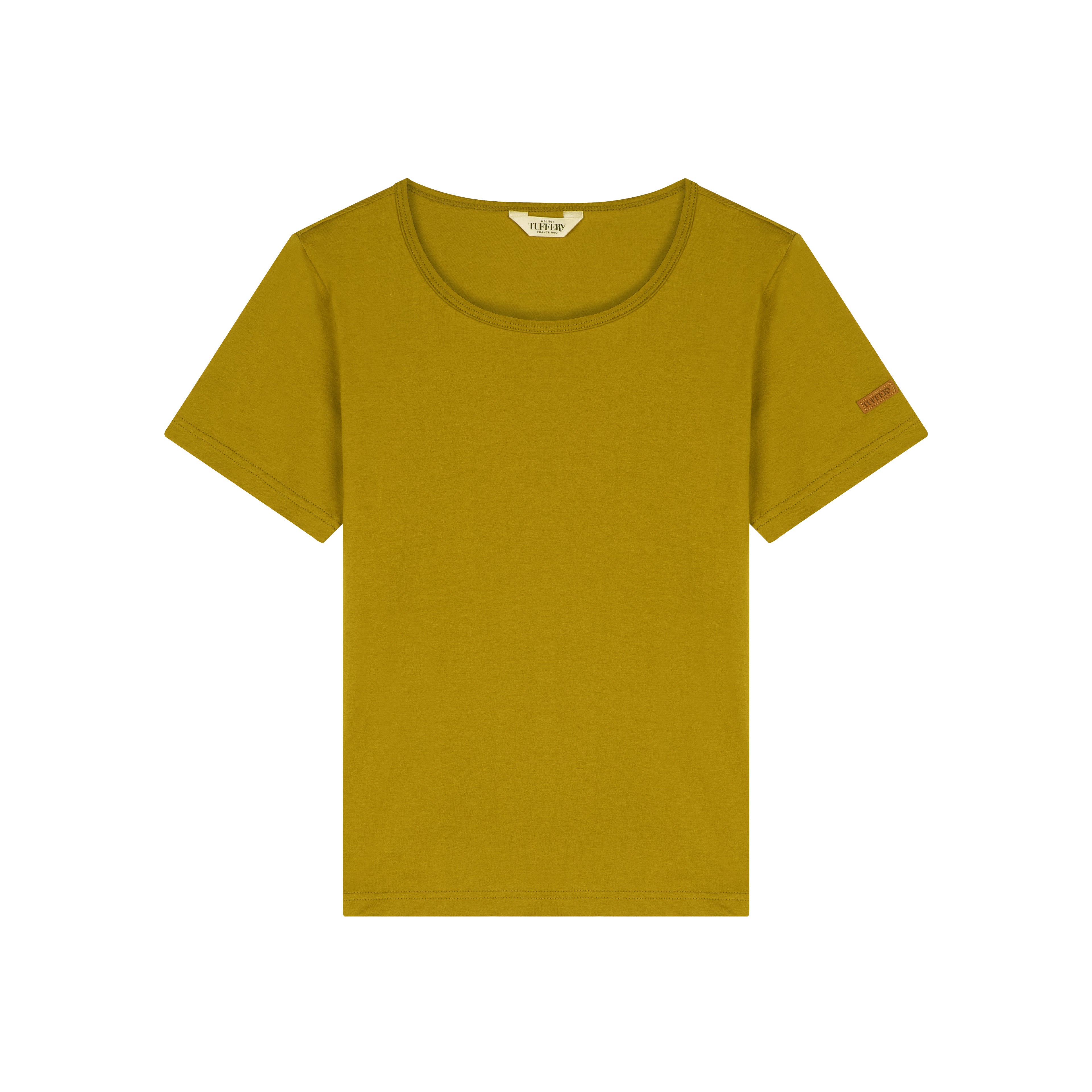 T-shirt femme Coton Bio Olive | Atelier Tuffery