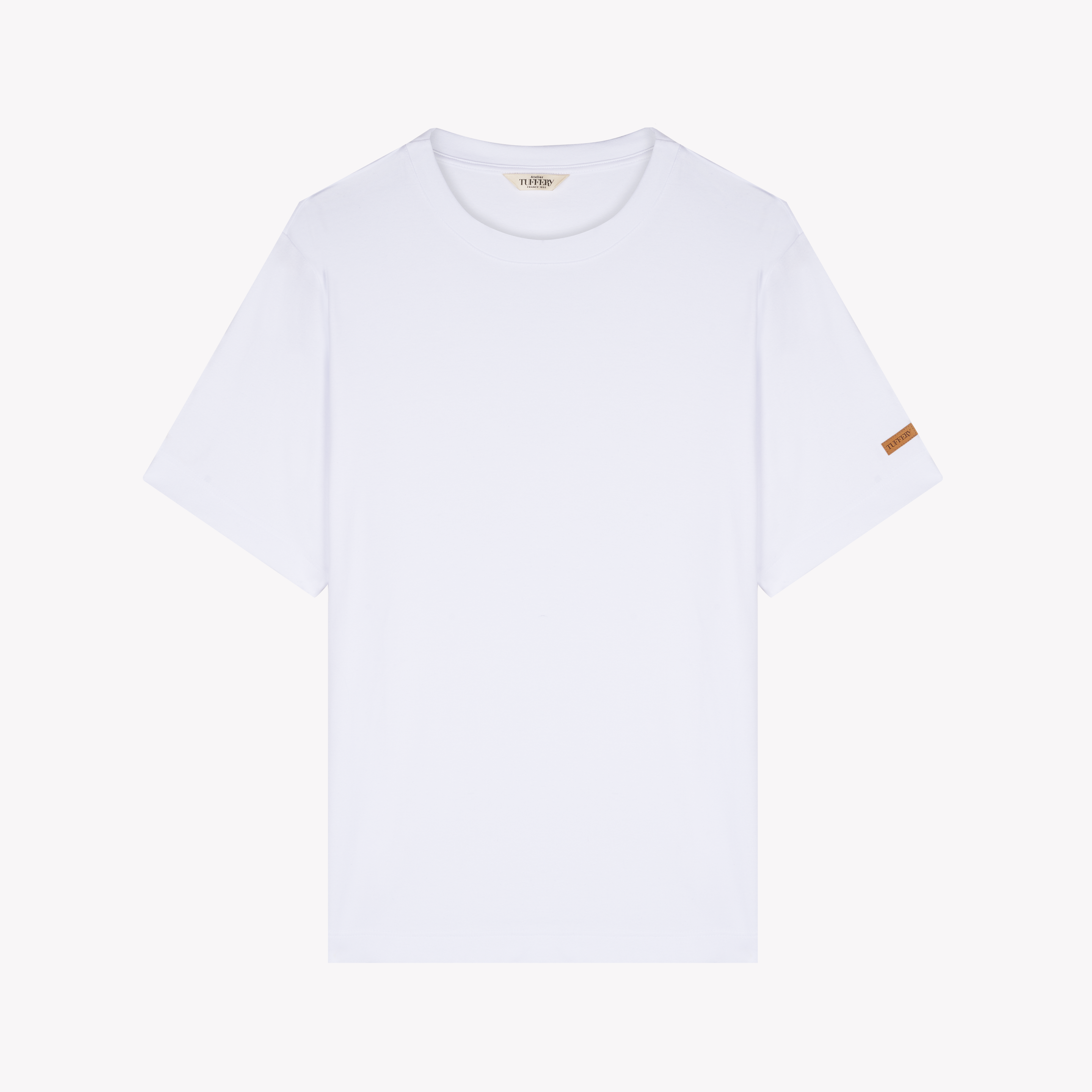 Men's T-shirt 100% organic cotton white | Atelier Tuffery