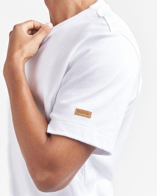 メンズ Tシャツ 100% オーガニックコットン ホワイト - Atelier Tuffery