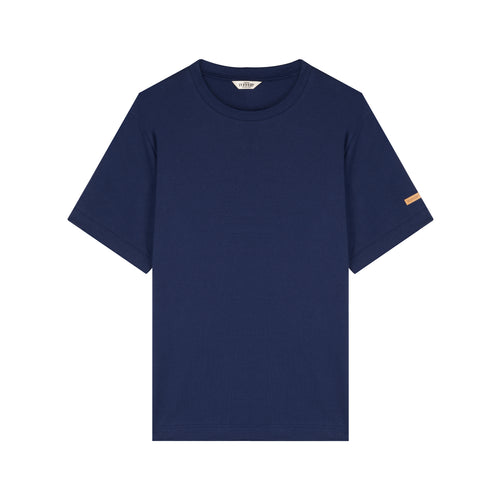 Men's 100% organic cotton navy blue T-shirt - Atelier Tuffery
