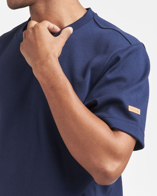 T-shirt Homme 100% Coton Bio Bleu Marine - Atelier Tuffery