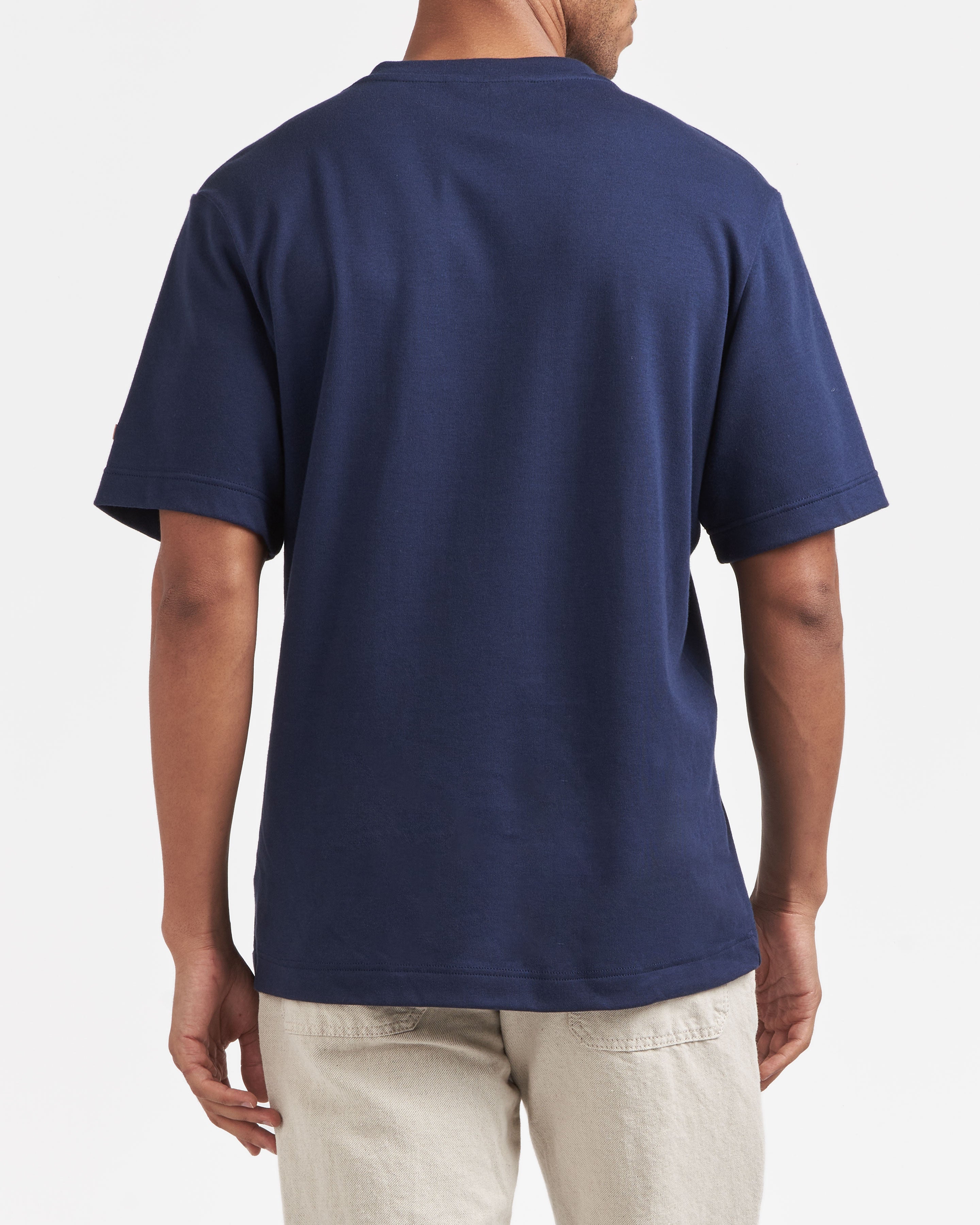 Tee-shirt en coton imprimé pour homme bleu foncé Bolf 14728A BLEU MARINE