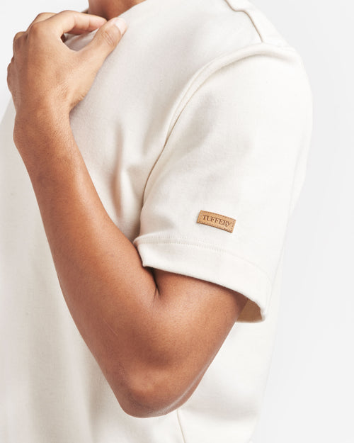 Men's T-shirt 100% organic cotton ecru - Atelier Tuffery